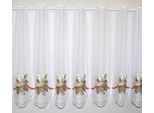 Scheibengardine STICKEREIEN PLAUEN "Christrose" Gr. 7, bunt, B:128cm H:50cm, Voile, Polyester, Gardinen, Scheibengardine