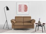 2-Sitzer SIT & MORE "Arngast", braun (cappucino), B:156cm H:84cm T:93cm, Sofas, 2-Sitzer, inklusive Federkern und Kopfteilverstellung