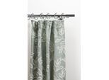 Gardinenstange GARESA "EASY", grau (chromfarben), B:64cm L:190cm Ø:20mm, Aluminium, Gardinenstangen, Gardinenstange, Vorhanggarnitur, verlängerbar, Endk. M. Streifen, Alu, mit Ringe