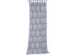Vorhang WIRTH "Kingston" Gr. 3, blau (dunkelblau), B:135cm H:225cm, Jacquard, Polyacryl, Polyester, Gardinen, Vorhang