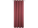 Vorhang ADAM "Uni Collection", rot, B:142cm H:395cm, Baumwolle (Bio-Baumwolle), Gardinen, Vorhang, Blickdichter aus 100% Bio-Baumwolle