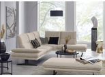 Ecksofa W.SCHILLIG "broadway, Designsofa, toller Sitzkomfort, zeitlos, elegant, L-Form", braun (sesame s22), B:284cm H:94cm T:224cm, Flachgewebe S22 (100% Polyester), Sofas, Ecksofa, Sitztiefenverstellung, Kopfteil- & Seitenteilverstellung, Breite 284cm