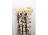 Gardinenstange GARESA "CUBUS", beige (natur), L:330cm Ø:20mm, Holzwerkstoff, Gardinenstangen, Gardinenstange, Vorhanggarnitur, verlängerbar, Endkappe, mit Ringe