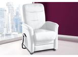 TV-Sessel SIT & MORE "Charlie", weiß, B:76cm H:103cm T:91cm, Altara Nubuck, die Luxus-Microfaser aus 100% Polyester;Luxus-Kunstleder;novalife- die ganz besondere Luxus-Microfaser (aus 54% Acryl, 25% Polyamid, 14% Polyester, 7% Baumwolle);Naturleder (echtes Rindsleder), Sessel, TV-Sessel, wahlweise mit Motor und Aufstehhilfe
