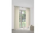 Vorhang WIRTH "Toco-Ranke" Gr. 2, beige, B:132cm H:175cm, Chenille, Polyacryl, Polyester, Gardinen, Vorhang