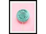 Bild QUEENCE "Lolli", bunt (farbe rahmen: schwarz, farbe bild(er): bunt), B:50cm H:70cm T:3cm, Acrylglas, Holz, Papier, Bilder, Bild, HD Premium Poster-Druck inkl. Holzrahmen