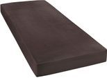 Spannbettlaken JANINE "MAKO-FEINJERSEY 5007", braun (dunkelbraun), L:200cm, Mako-Jersey, Obermaterial: 100% Baumwolle, Bettlaken, Spannbettlaken, aus 100% Baumwolle, für Matratzen bis 26 cm Höhe
