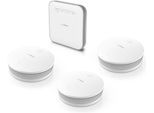 BOSCH Gefahrenmeldeanlage "Smart Home Starterset mit 1 Controller II und 3 Rauchwarnmeldern", weiß, Gefahrenmelder, Gefahrenmeldeanlage