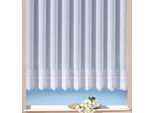 Gardine WECKBRODT "Heidelberg" Gr. 2, weiß, B:450cm H:145cm, Voile, Polyester, Gardinen, Gardine, echte Stickerei, Voile, transparent, mit 1 oder 2 Bordüren, Store