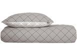 Bettwäsche SCHIESSER "Mabel aus weicher Baumwolle mit abstraktem Muster", grau, B/L: 155cm x 220cm, 1 Stk., 1 Stk., Renforcé, B/L:, 2 Stk., Renforcé, Obermaterial: 100% Baumwolle, Bettwäsche, Bettwäsche, MADE IN GREEN by OEKO-TEX