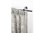 Gardinenstange GARESA "EASY", grau (chromfarben), B:65cm L:140cm Ø:20mm, Aluminium, Gardinenstangen, Gardinenstange