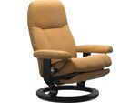 Relaxsessel STRESSLESS "Consul", gelb (honey paloma), B:76cm H:100cm T:74cm, Leder BATICK: BATICK ist ein leicht korrigiertes, durchgefärbtes und genarbtes Möbelleder, bei dem die meisten Unebenheiten und Spuren in der Regel entfernt wurden.;Leder PALOMA: PALOMA ist ein durchgefärbtes Semianilin-Möbelleder mit natürlicher Narbung.;ROHLEDER Stoff Q2 FARON: Ein fester zuverlässiger Bouclé mit einem