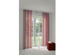 Vorhang WIRTH "LORCA" Gr. 5, rot, B:132cm H:255cm, Obermaterial: 66% Polyester, 34% Baumwolle, Gardinen, Vorhang