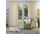 Vorhang WIRTH "Berwick" Gr. 5, orange (terra), B:132cm H:255cm, Jacquard, Baumwolle, Polyester, Gardinen, Vorhang