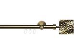 Gardinenstange LIEDECO "Innenlaufgarnitur 20 mm Blues Johnny" Gr. 4, gold (messingfarben, antikgoldfarben), L:240cm Ø:20mm, Eisen, Gardinenstangen, Gardinenstange, Gardinenstange Komplett