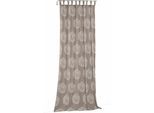 Vorhang WIRTH "Kingston" Gr. 3, braun, B:135cm H:225cm, Jacquard, Polyacryl, Polyester, Gardinen, Vorhang