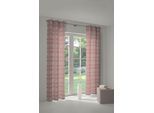 Vorhang WIRTH "Laufenberg" Gr. 5, rot (apricot), B:132cm H:255cm, Jacquard, Baumwolle, Polyester, Gardinen, Vorhang