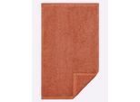 Handtuch WÄSCHEPUR Gr. 5, orange (papaya), B:30cm L:50cm, 100% Baumwolle, Handtücher, Handtuch