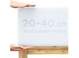 Spannbettlaken WOLKENFELD "Boxspringbett Bettlaken - Spannbetttuch für Matratzen bis 40cm", weiß, 1 Stk., Jersey, 200x200-220 200x220 200x220-240 220x240 40cm, Jersey, Obermaterial: 95% Baumwolle, 5% Elasthan (LYCRA), Bettlaken, Spannbettlaken, Elastisch & Rutschfest: 90x200, 140x200, 160x200, 180x200 & Übergrößen