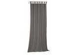 Vorhang WIRTH "Newbury", grau, B:130cm H:245cm, Baumwolle, Polyester, Gardinen, Vorhang, nach Maß
