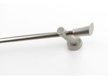 Gardinenstange GARESA "MOLIS", silber (mattchromfarben), L:250cm Ø:20mm, Holzwerkstoff, Metall, Gardinenstangen, Gardinenstange, Vorhanggarnitur, verlängerbar, Wandmontage, Keil, ohne Ringe