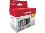 CANON Tintenpatrone "Canon PGI-1500 BK/C/M/Y Tinte Multipack", bunt (schwarz, magenta, gelb, cyan), Tintenpatronen, Tintenpatrone
