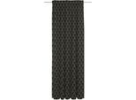 Vorhang ADAM "Feathers" Gr. 2, schwarz-weiß (weiß, schwarz), B:142cm H:175cm, Jacquard, Baumwolle, Gardinen, Vorhang, aus 100% Bio-Baumwolle