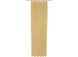 Vorhang ADAM "Uni Collection light", gelb (quitte), B:142cm H:365cm, Baumwolle (Bio-Baumwolle), Gardinen, Vorhang, aus 100% Bio-Baumwolle