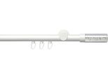 Gardinenstange LIEDECO "Innenlaufgarnitur 20 mm Power Zylinder Acryl" Gr. 4, weiß, L:240cm Ø:2mm, Aluminium, Gardinenstangen, Gardinenstange, Gardinenstange Komplett