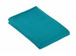 Saunatuch VOSSEN "Rom", blau (petrol), B:80cm L:220cm, Waffelpiqué, Obermaterial: 100% Baumwolle, Handtücher, Saunatuch, mit Waffel Design