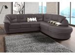 Ecksofa SIT & MORE "Savoni L-Form", braun (mokka), B:267cm H:90cm T:206cm, NaturLEDER (echtes Rindsleder) in Sitz und Rücken. Korpus in passendem Kunstleder SOFTLUX bezogen;Luxus-Microfaser (100% Polyester);Struktur ( 100% Polyester);Luxus-Microfaser ALTARA NUBUCK (100% Polyester), Sofas, Ecksofa, wahlweise mit Bettfunktion