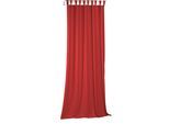 Vorhang WIRTH "Newbury", rot, B:130cm H:395cm, Baumwolle, Polyester, Gardinen, Vorhang, nach Maß