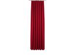 Vorhang WIRTH "Westport" Gr. 2, rot, B:132cm H:175cm, Jacquard, Polyester, Gardinen, Vorhang