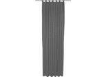 Vorhang ADAM "Uni Collection light", schwarz, B:142cm H:265cm, Baumwolle (Bio-Baumwolle), Gardinen, Vorhang, aus 100% Bio-Baumwolle