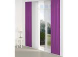 Schiebegardine WIRTH "Dim out" Gr. 4, lila, B:60cm H:245cm, Polyester, Gardinen, Schiebegardine, inkl. Beschwerungsstange