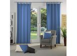 Vorhang WIRTH "Dim out", blau, B:142cm H:335cm, Polyester, Gardinen, Vorhang, nach Maß