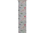 Schiebegardine WIRTH "Planes Lima" Gr. 1, grau (dunkelgrau), B:60cm H:145cm, Satin, Polyester, Gardinen, Schiebegardine, Disney