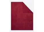Wohndecke IBENA Gr. 1, rot, B:150cm L:200cm, 58% Baumwolle, 35% Polyacryl, 7% Polyester, Wohndecken, Wohndecke