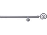 Vorhangstange GOOD LIFE "Espiral" Gr. 20, grau (anthrazit), L:480cm Ø:20mm, Metall, Gardinenstangen, Vorhangstange