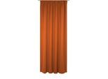 Vorhang WIRTH "Newbury", orange (terra), B:130cm H:155cm, Baumwolle, Polyester, Gardinen, Vorhang, nach Maß