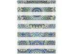 Doppelrollo LICHTBLICK ORIGINAL "Duo Rollo Motiv Orientalisches Muster" Gr. 6, blau (blau, grün), B:100cm H:150cm, Polyester, Rollos, Doppelrollo, bedruckt