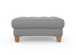Stauraumhocker SIT & MORE "Westham", silber, B:101cm H:47cm T:66cm, 90% Polyester 10%Polyamid, Hocker, Stauraumhocker, wahlewise mit/ohne Federkern