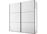 Schwebetürenschrank STAUD "Includo, Made in Germany", weiß (dekor weiß), B:167cm H:222cm T:68cm, Holzwerkstoff, Schränke, Schwebetürenschrank, Mit vier verschiedenen Ausstattungsvarianten