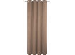 Vorhang ADAM "Uni Collection", braun, B:142cm H:305cm, Baumwolle (Bio-Baumwolle), Gardinen, Vorhang, Blickdichter aus 100% Bio-Baumwolle