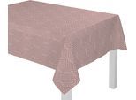 Tischdecke ADAM "Easy Diamond" Gr. 2, lila (aubergine), B:130cm L:220cm, Bio-Baumwolle, Tischdecken, Tischdecke, aus 100% Bio-Baumwolle