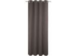 Vorhang ADAM "Uni Collection", braun (dunkelbraun), B:142cm H:385cm, Baumwolle (Bio-Baumwolle), Gardinen, Vorhang, Blickdichter aus 100% Bio-Baumwolle