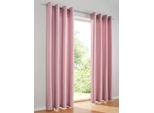 Vorhang HEINE HOME Gr. 1, lila (mauve), B:140cm H:145cm, Polyester, Gardinen, Vorhang
