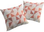 Dekokissen WIRTH "Berlare" Gr. 3, orange (terrakotta, kreise), B:40cm L:60cm, Baumwolle, Polyester, Dekokissen_Sitzkissen_Kissenhüllen, Dekokissen, Kissenhülle ohne Füllung, 2 Stück