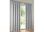 Vorhang HEINE HOME Gr. 1, grau, B:135cm H:145cm, Polyester, Gardinen, Vorhang