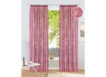 Gardine OTTO HOME "Anna" Gr. 4, rot (bordeaux), B:140cm H:245cm, Ausbrenner, Polyester, Viskose, Gardinen, Gardine, Viskose, Polyester, Äste-Motiv
